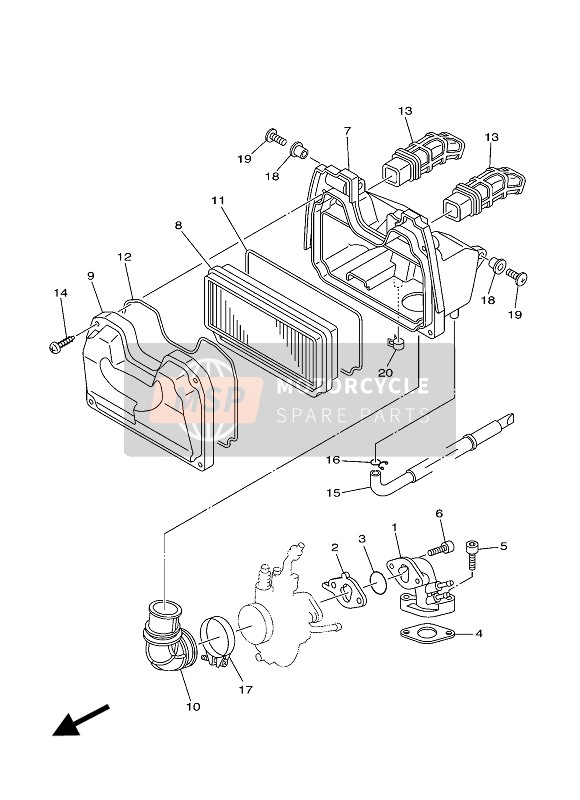 9770M5003000, Screw,  Tapping, Yamaha, 4